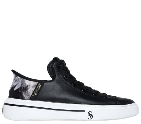 Pantofi sport, barbati, SKECHERS SLIP-INS PREMIUM LEATHER SNOOP ONE OG 251016-BKW negru, piele naturala